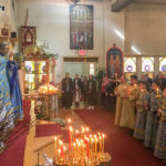 Праздничное богослужение в Русской Православной Церкви в Бруклине в день Покрова Богородицы