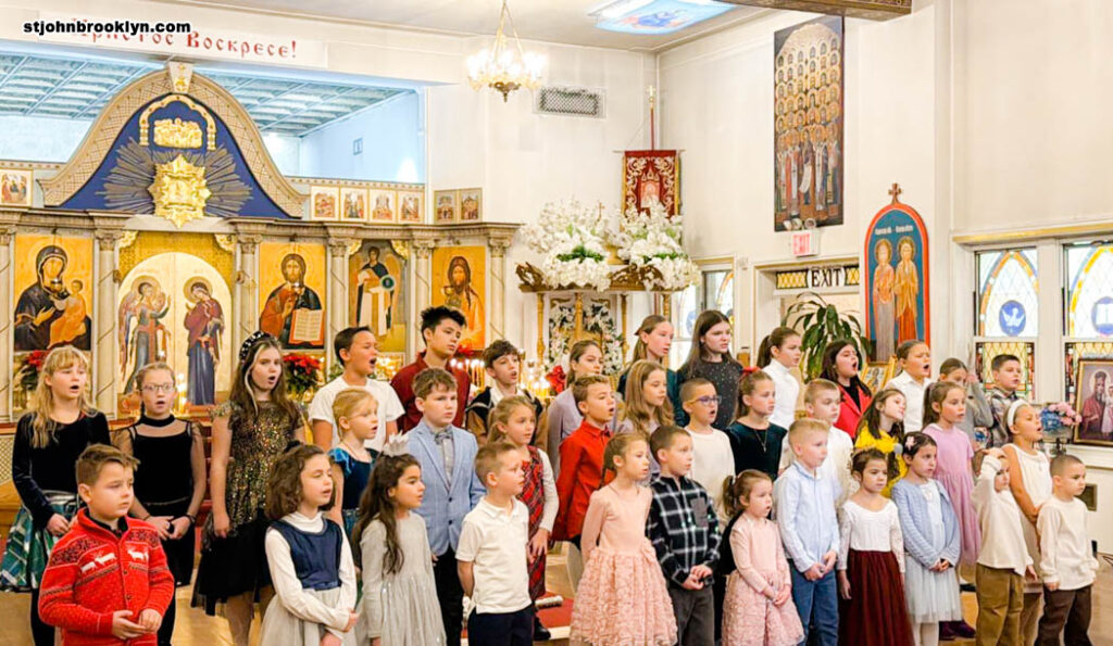 Воспитанники детской православной школы в Бруклине подготовили концерт ко дню святого Николая