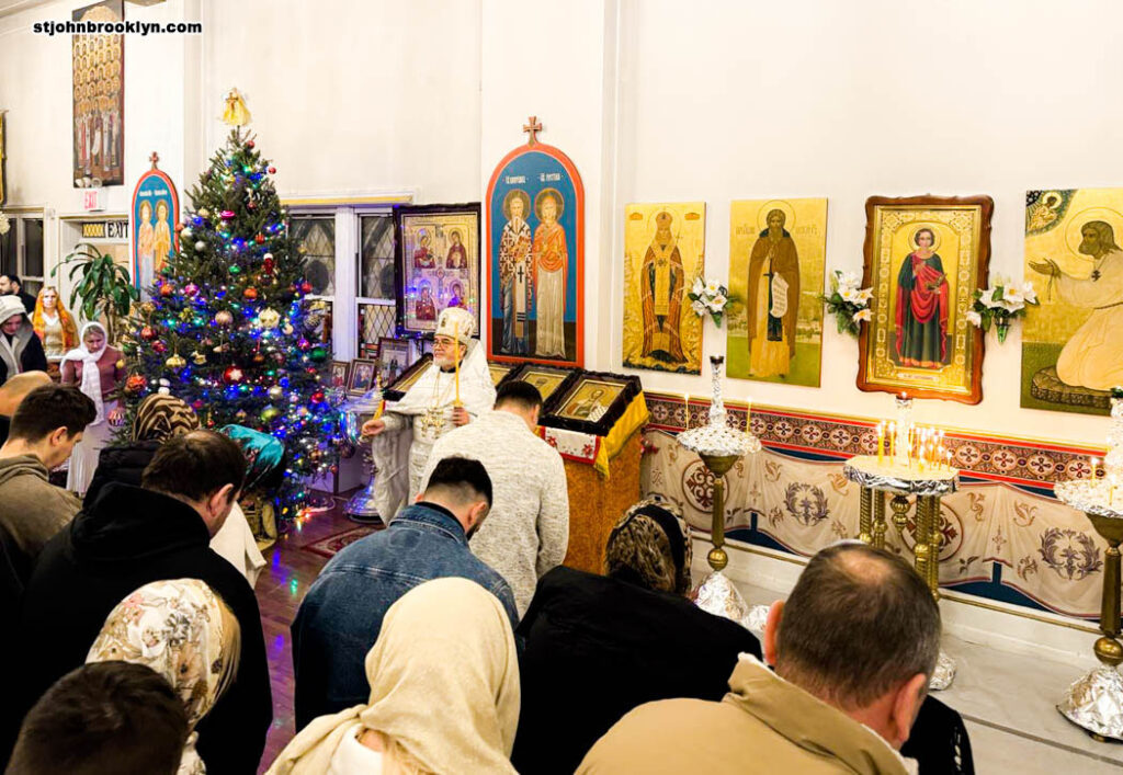 Праздничными богослужениями в Иоанно-Предтеченском соборе в Бруклине отметили Рождество Христово