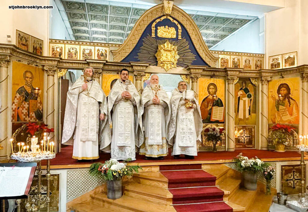 Крещение Господне торжественно отметили в Иоанно-Предтеченском соборе Бруклина
