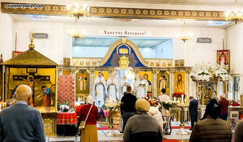 Праздничными богослужениями в Иоанно-Предтеченском соборе в Бруклине отметили Рождество Христово